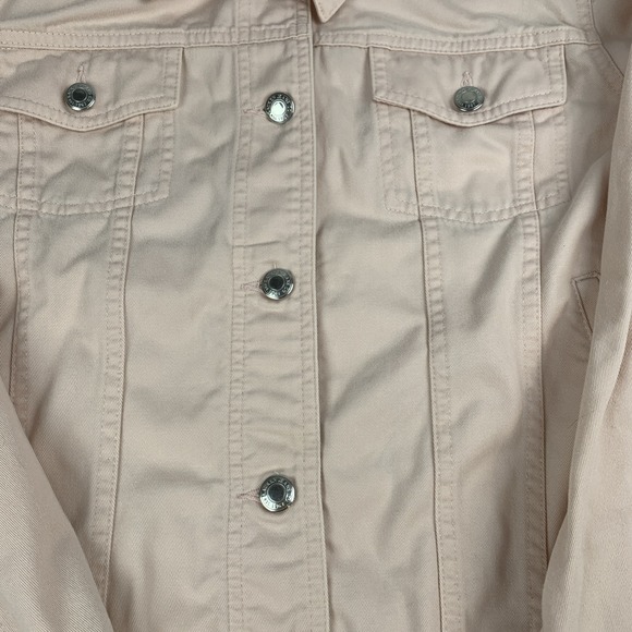 Vtg Lauren Jeans Co Ralph Lauren Bashful Pink Trucker Denim Jacket Small - Picture 4 of 16